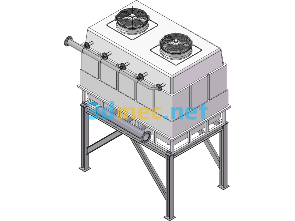 Water Cooling Unit Model - 3D Model SolidWorks Free Download