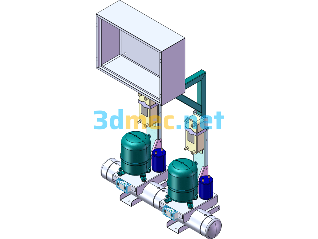 Condensing Device 3D Model - 3D Model SolidWorks Free Download