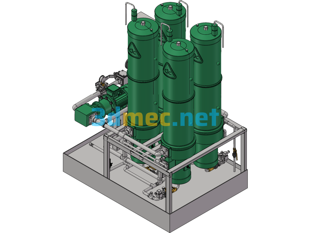 Diesel Filtration System 3D Model - 3D Model SolidWorks Free Download