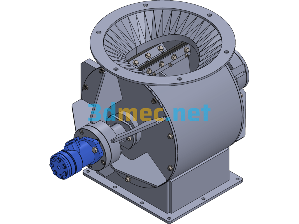 Rotating Airlock 3D Model - 3D Model SolidWorks Free Download