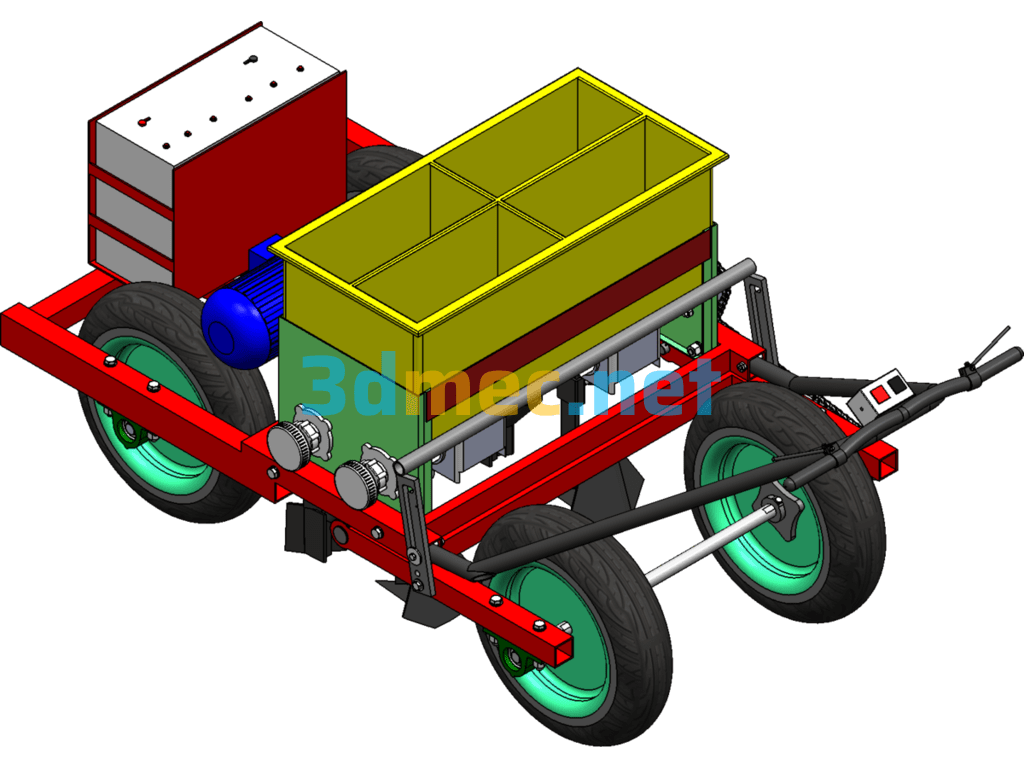 Graduation Project-Small Electric Power Seeder - 3D Model SolidWorks AutoCAD-ZWCAD Free Download