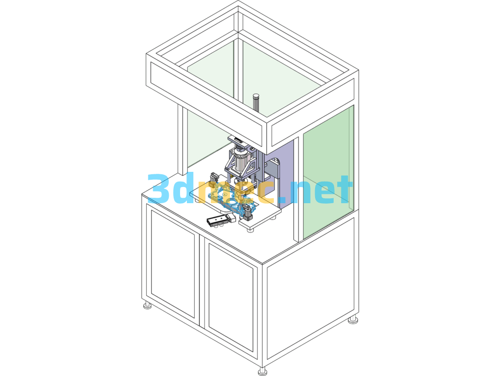 Oil Pump Test Bench - 3D Model SolidWorks Free Download