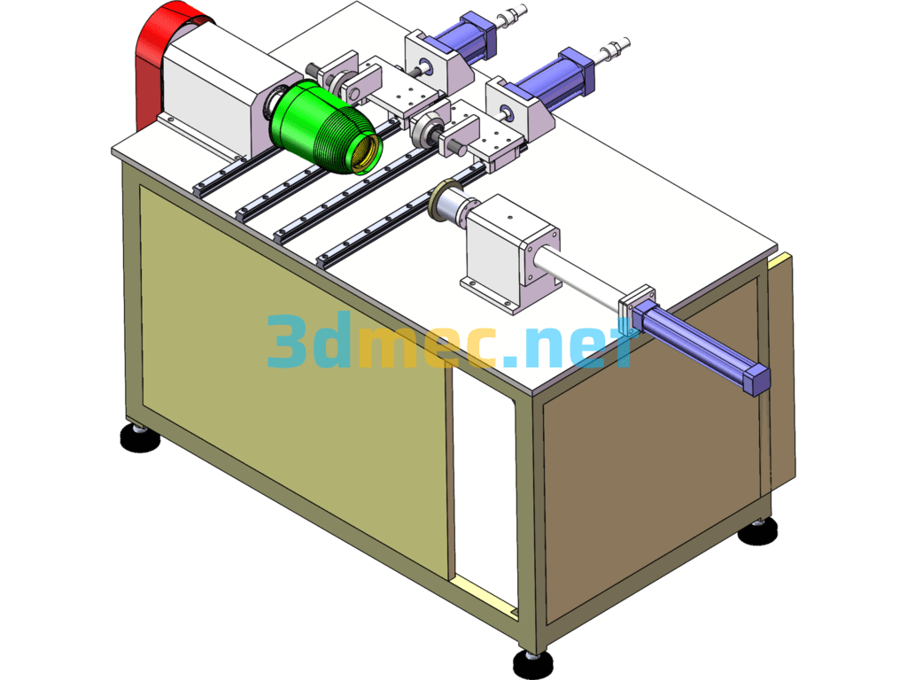 Single Station Horizontal Trimming Machine - 3D Model SolidWorks Free Download