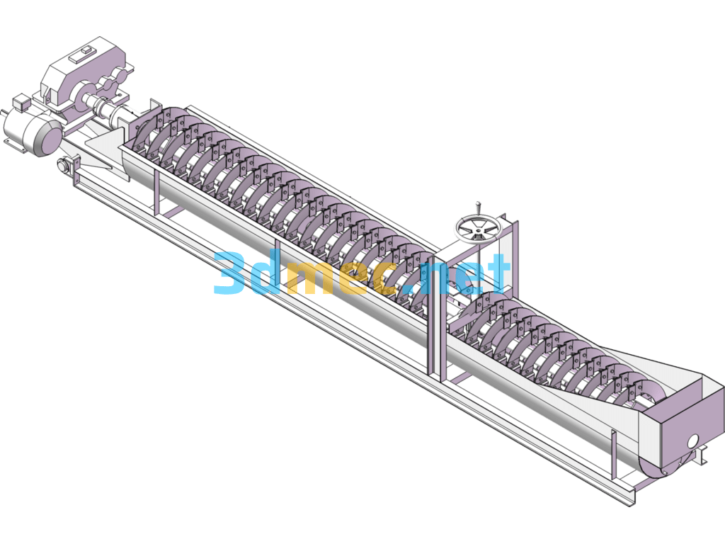 Large Sand Washing Machine 3D Model - 3D Model SolidWorks Free Download