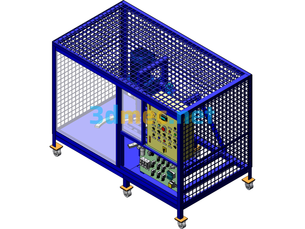 Automatic Drilling Machine - 3D Model SolidWorks Free Download