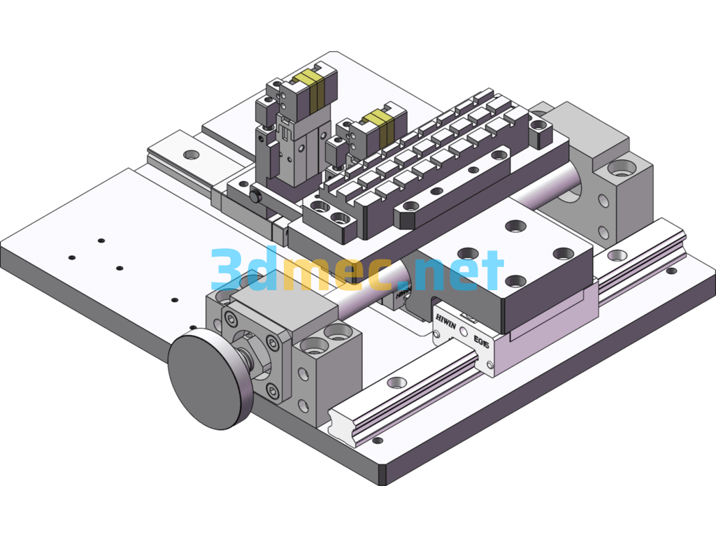 Fiber Optic Threading Mechanism (Cable Connection) - 3D Model SolidWorks Free Download