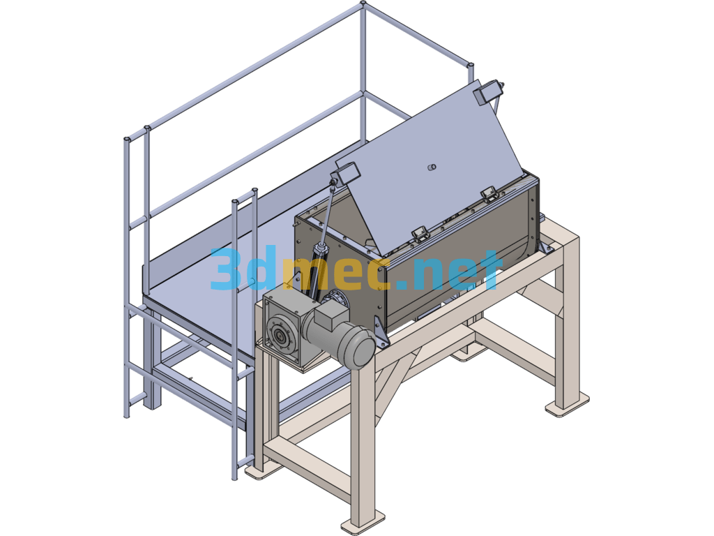 Industrial Mixer - 3D Model SolidWorks Free Download