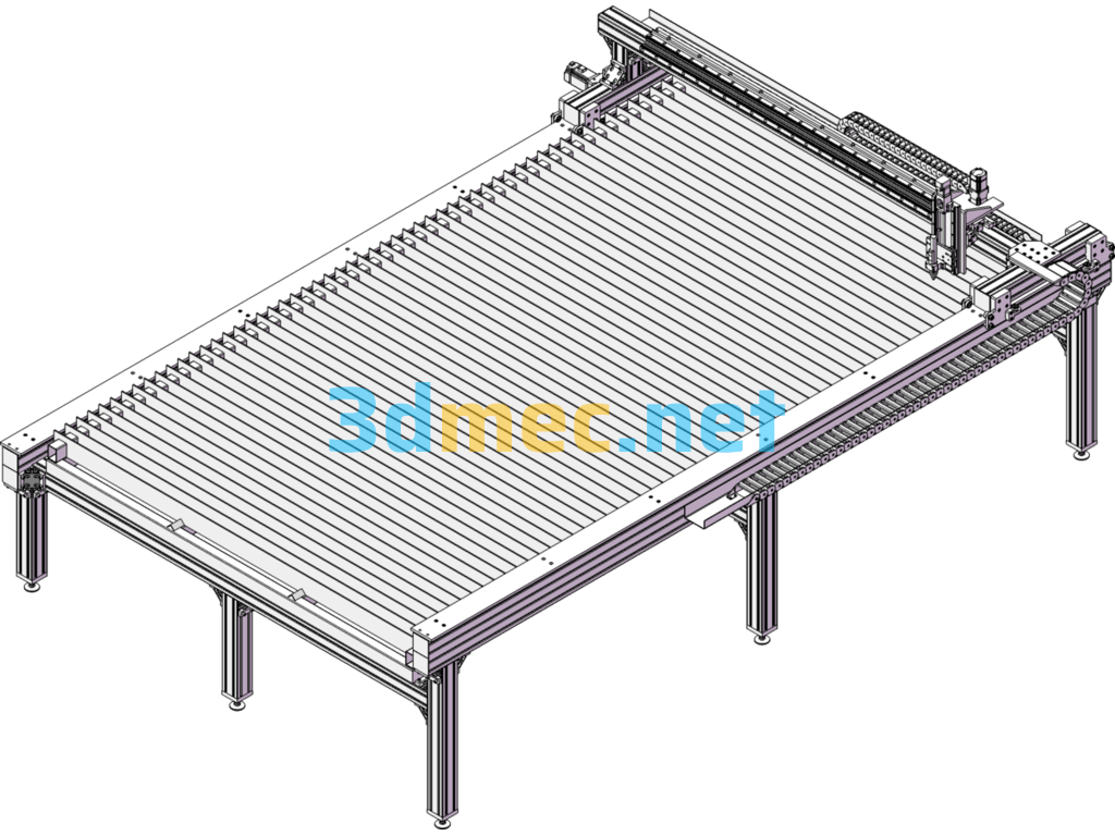 CNC Plasma Cutting Machine 3D Model - 3D Model SolidWorks Free Download