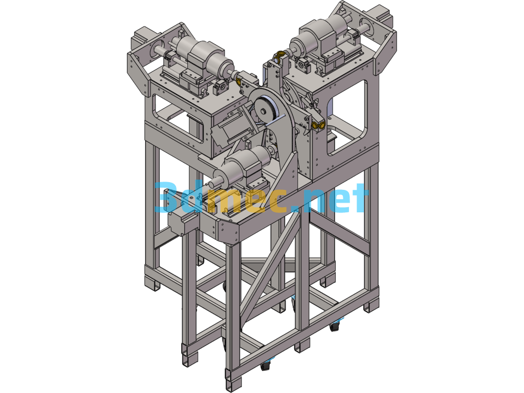 Multi-Station Rotary Transfer Drilling And Tapping Machine - 3D Model SolidWorks Free Download