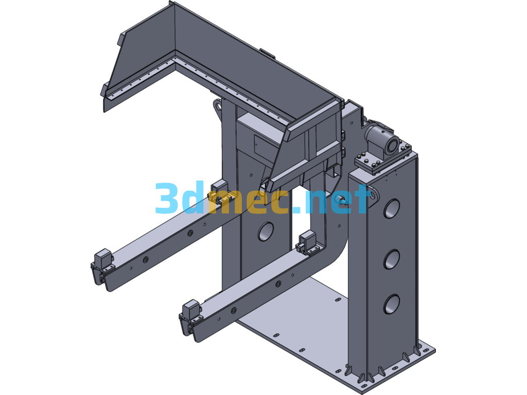 Hydraulic Tilting Machine - 3D Model SolidWorks Free Download