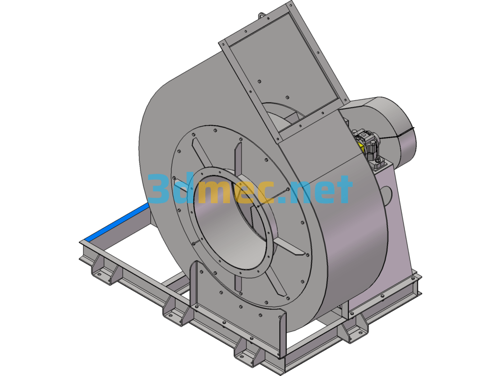 Detailed Model Design Of Centrifugal Fan - 3D Model SolidWorks Free Download