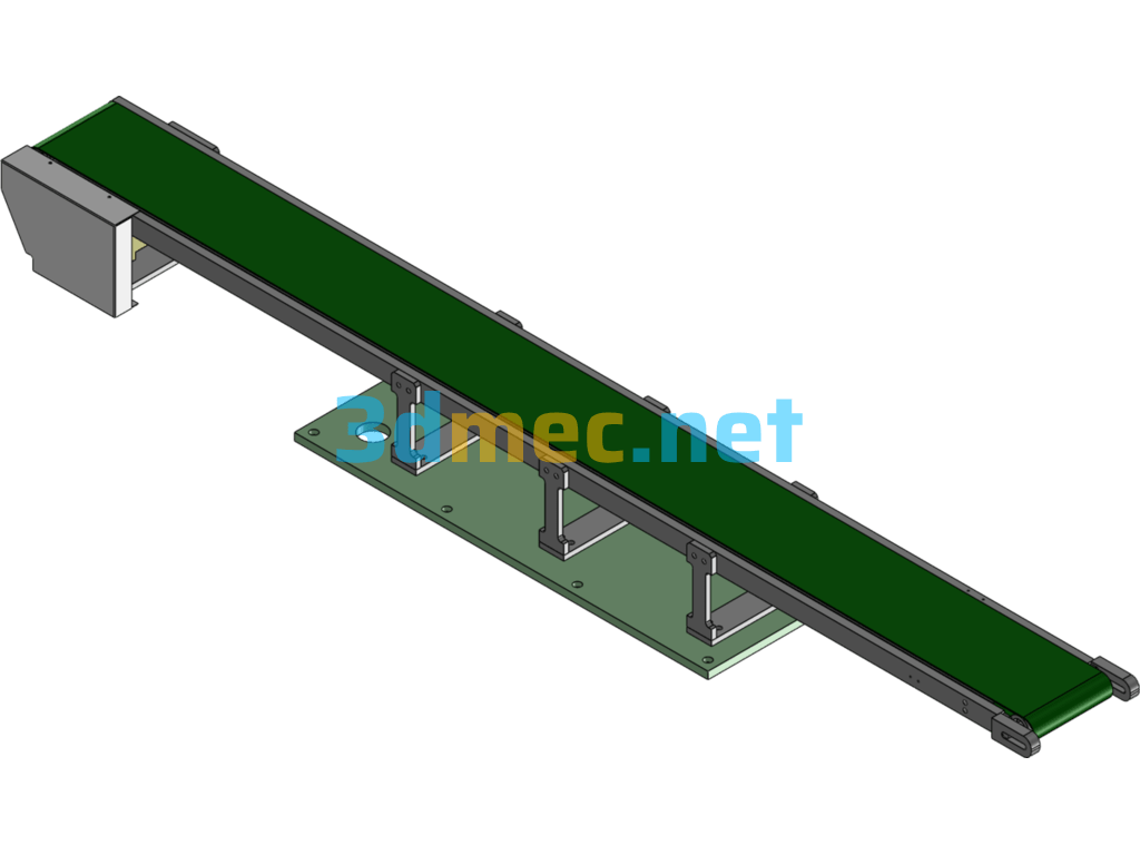 Belt Drive Anti-Slip - 3D Model SolidWorks Free Download