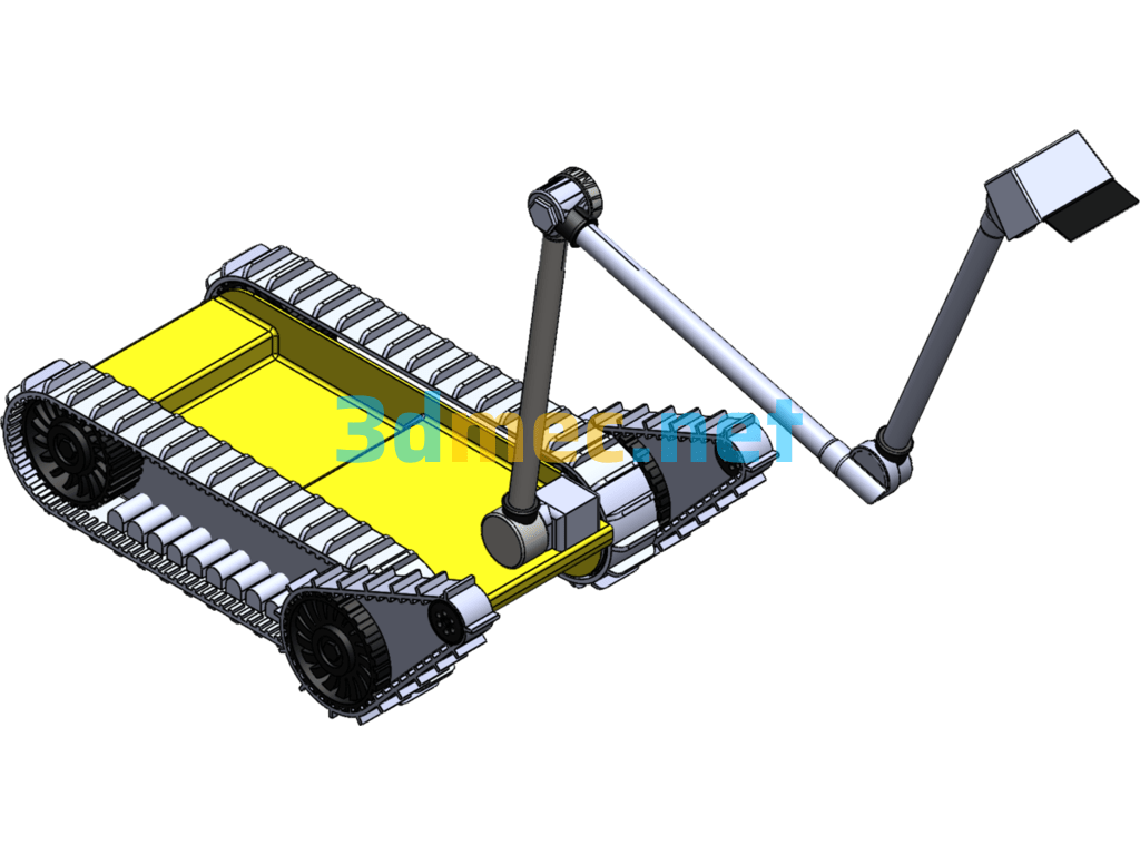 Backpack Exploration Robot - 3D Model SolidWorks Free Download