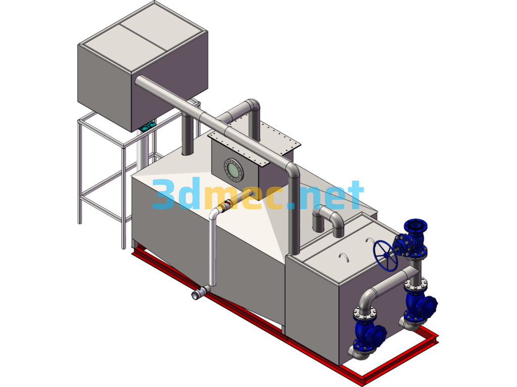 Oil Separation And Lifting Integrated Equipment - 3D Model SolidWorks Free Download