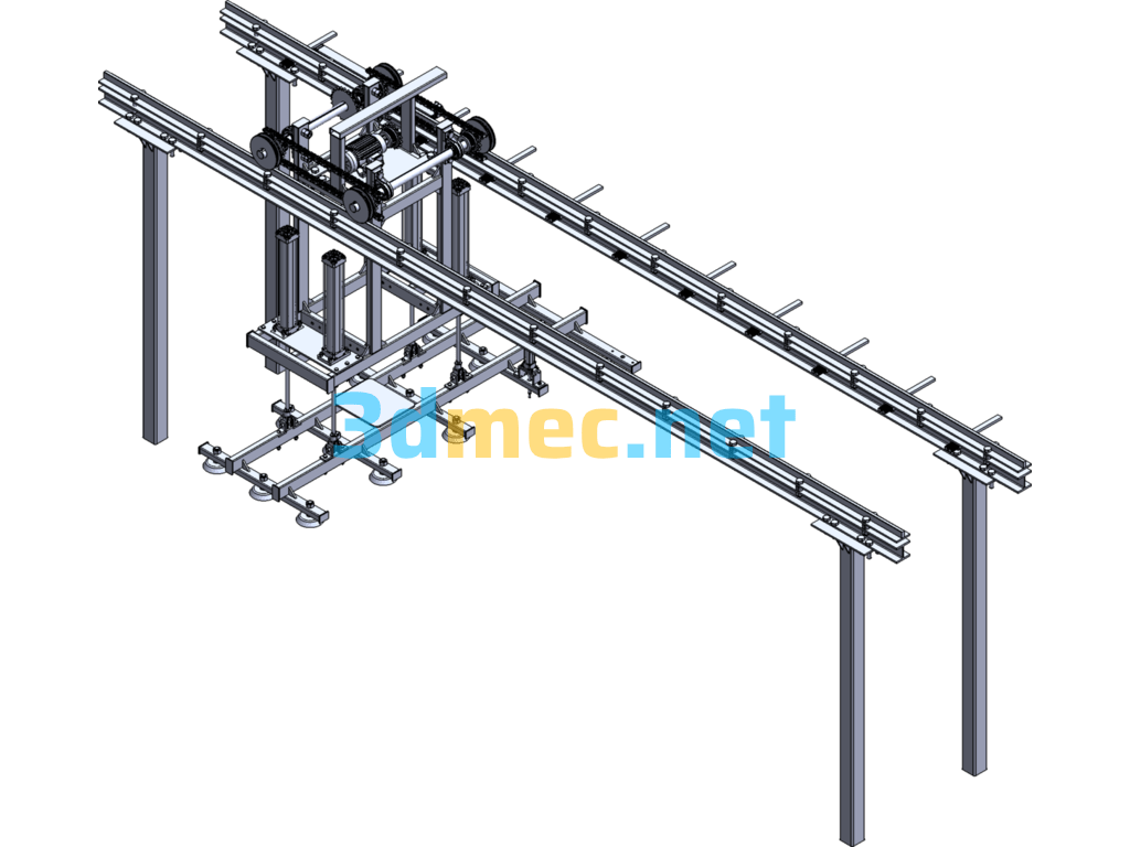 Adsorption Truss Manipulator - 3D Model SolidWorks Free Download