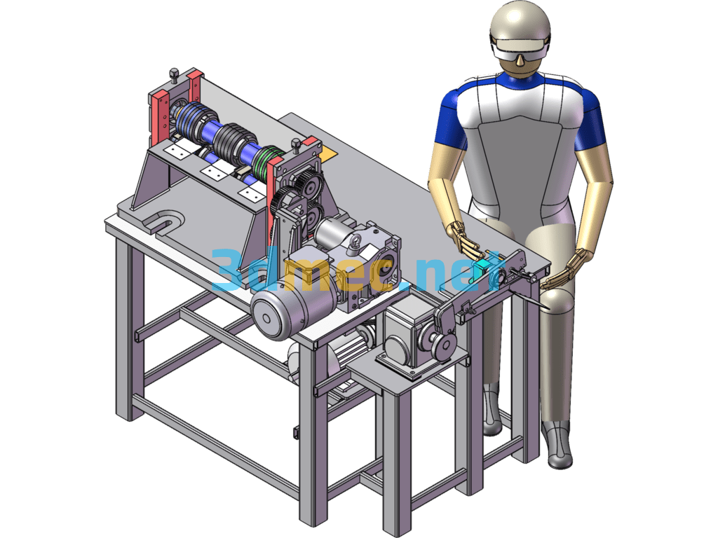 Automatic Cutting Machine - 3D Model SolidWorks Free Download