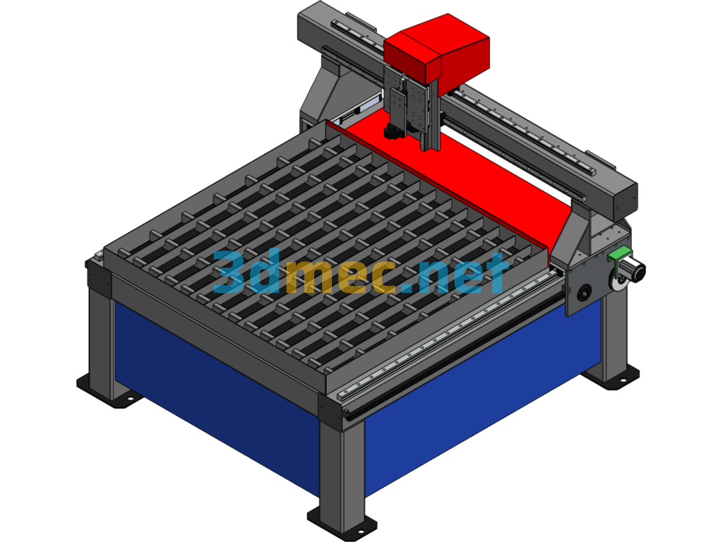 Plasma Cutting Machine - 3D Model SolidWorks Free Download