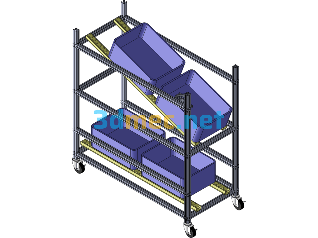 Material Rack - 3D Model SolidWorks Free Download