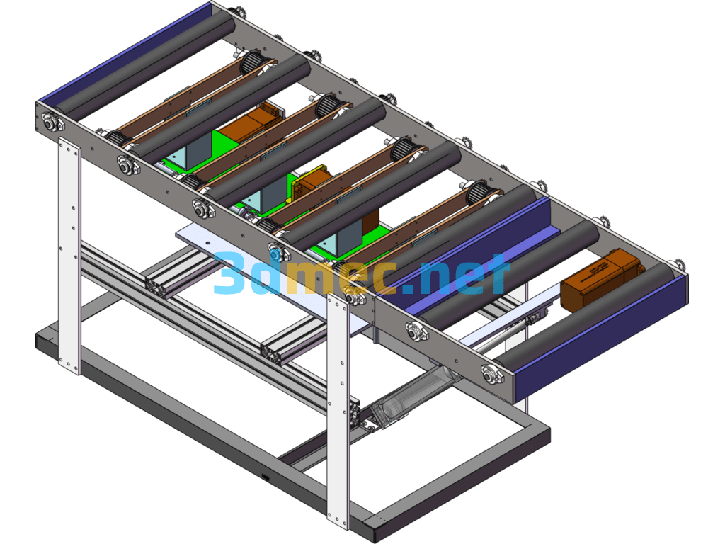 Right Angle Turn Conveyor - 3D Model SolidWorks Free Download