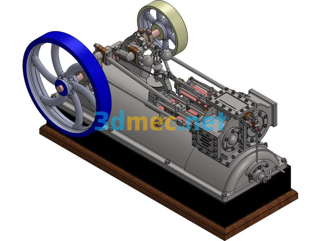 Steam Engine 3D Model - 3D Model SolidWorks Free Download