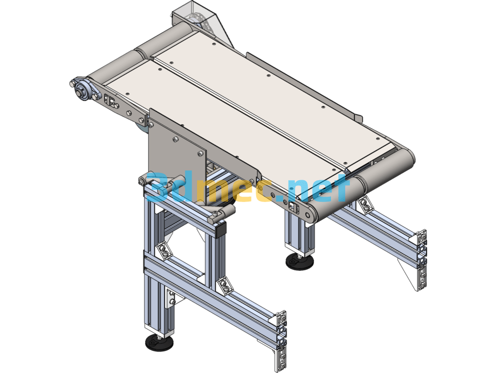 Belt Conveyor Core Structure Model - 3D Model SolidWorks Free Download