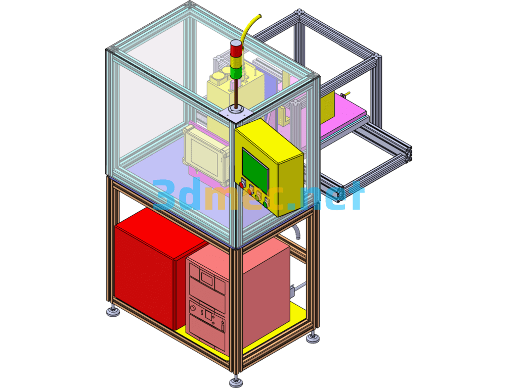 Laser Marking Machine - 3D Model SolidWorks Free Download