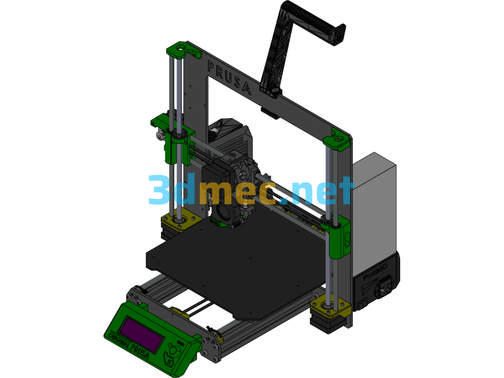 Prusa I3 MK3 3D Printer - 3D Model SolidWorks Free Download