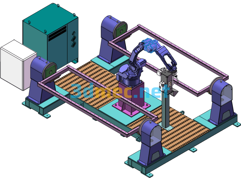 Dual-Position Positioner For Welding - 3D Model SolidWorks Free Download