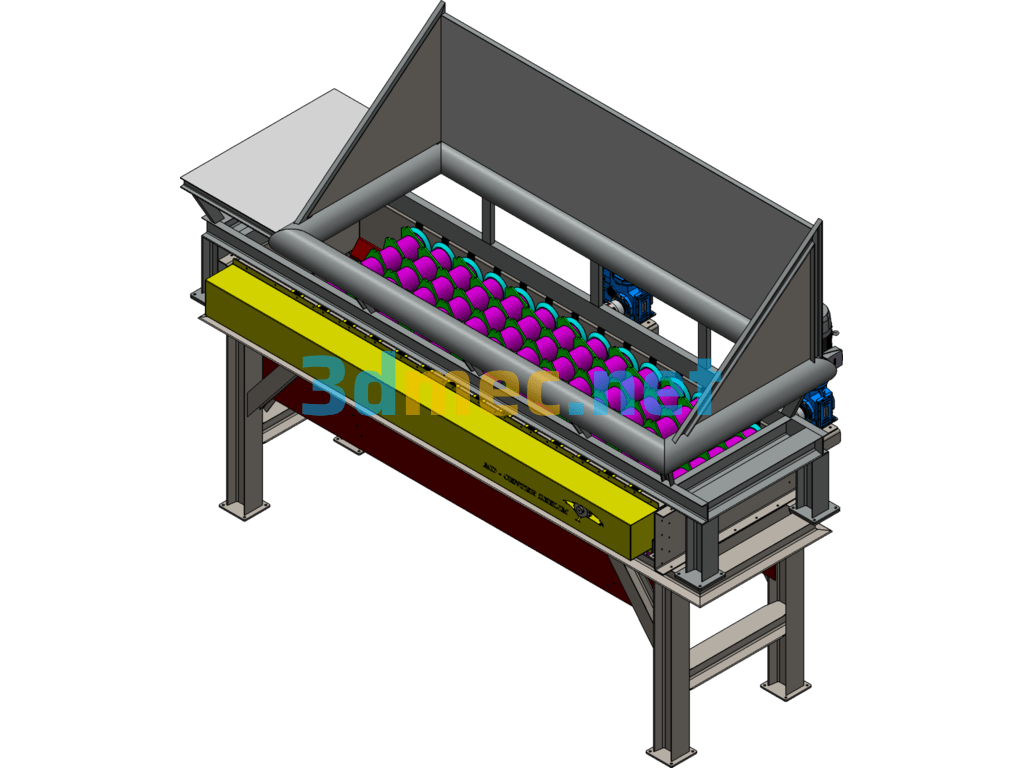 Screening Machine 3D Model - 3D Model SolidWorks Free Download