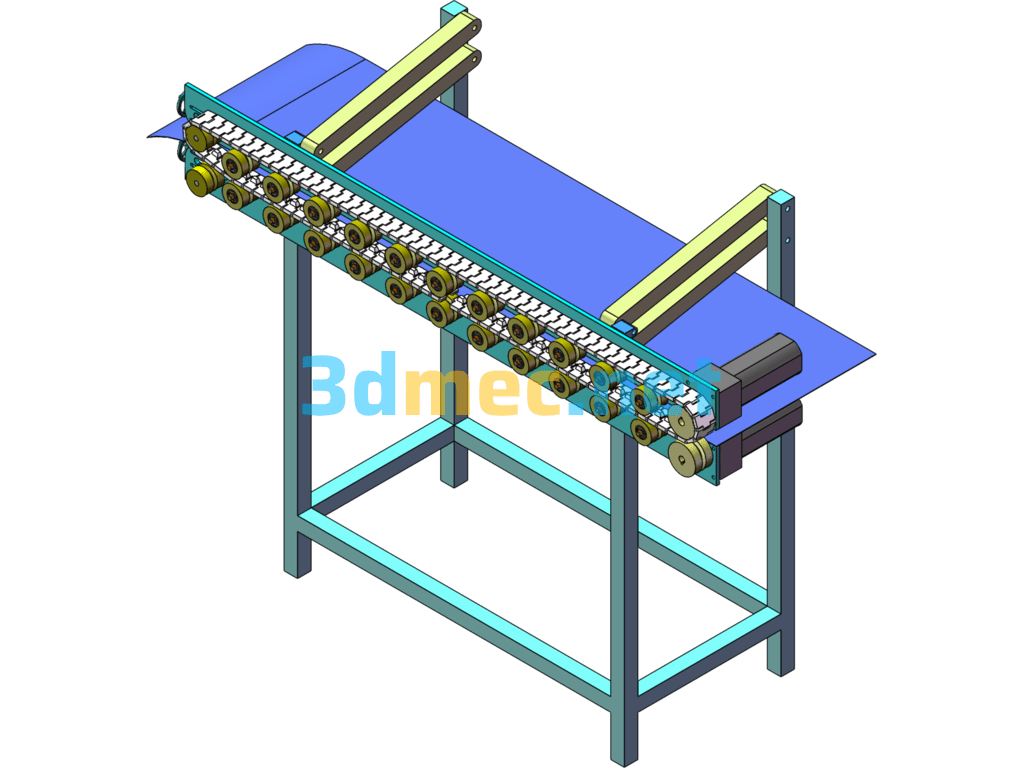 Crawler Traction Device - 3D Model SolidWorks Free Download