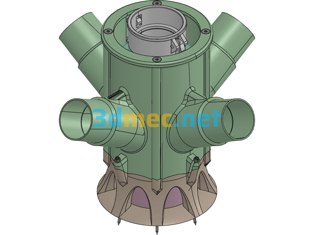 Dust-Proof Column 3D Model - 3D Model SolidWorks Free Download