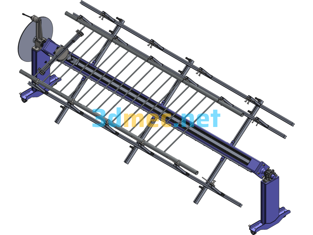 Fence Welding Fixture 3D Model - 3D Model SolidWorks Free Download