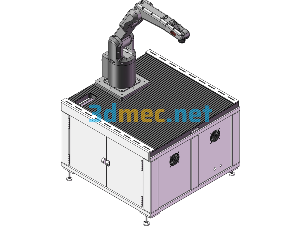 AB B_1200 Robot Workbench - 3D Model Exported Free Download