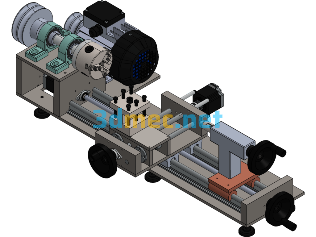 CNC Lathe - 3D Model SolidWorks Free Download