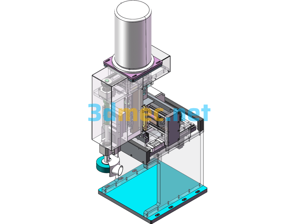 Vertical Automatic Polishing Machine - 3D Model SolidWorks Free Download