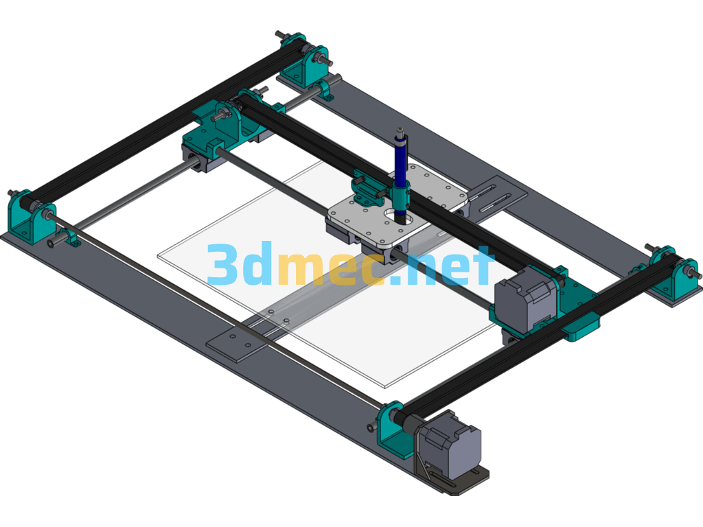 XY Plotter - 3D Model SolidWorks Free Download