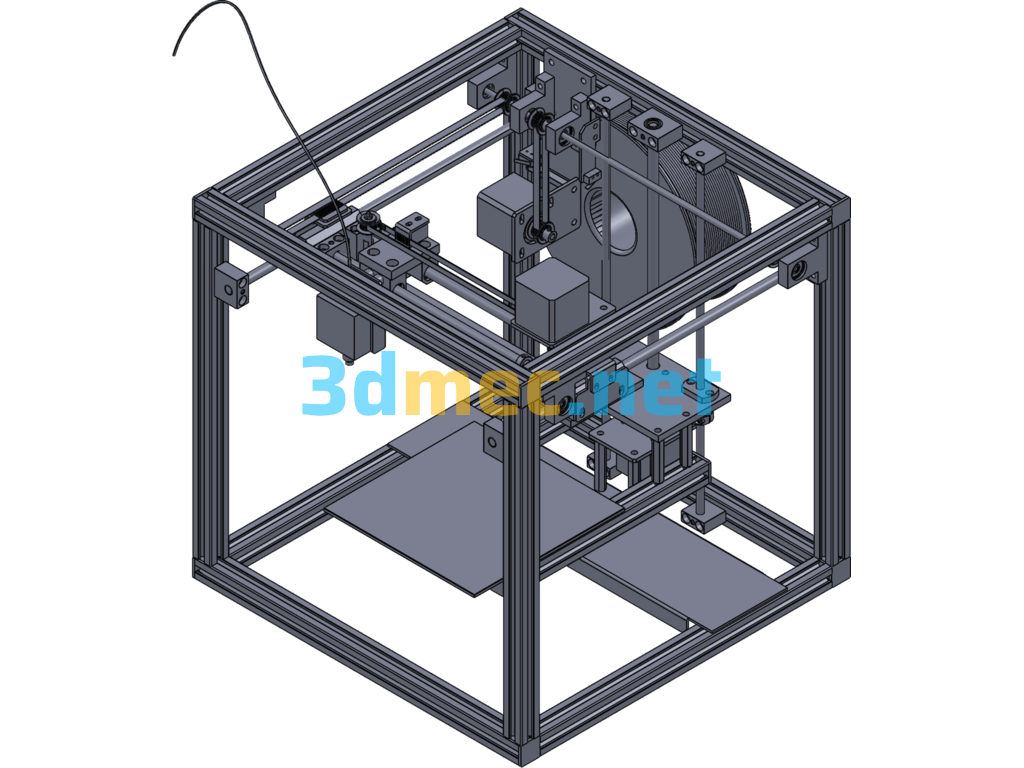 Misumi 3D Printer (Non-Standard Design) - 3D Model SolidWorks Free Download