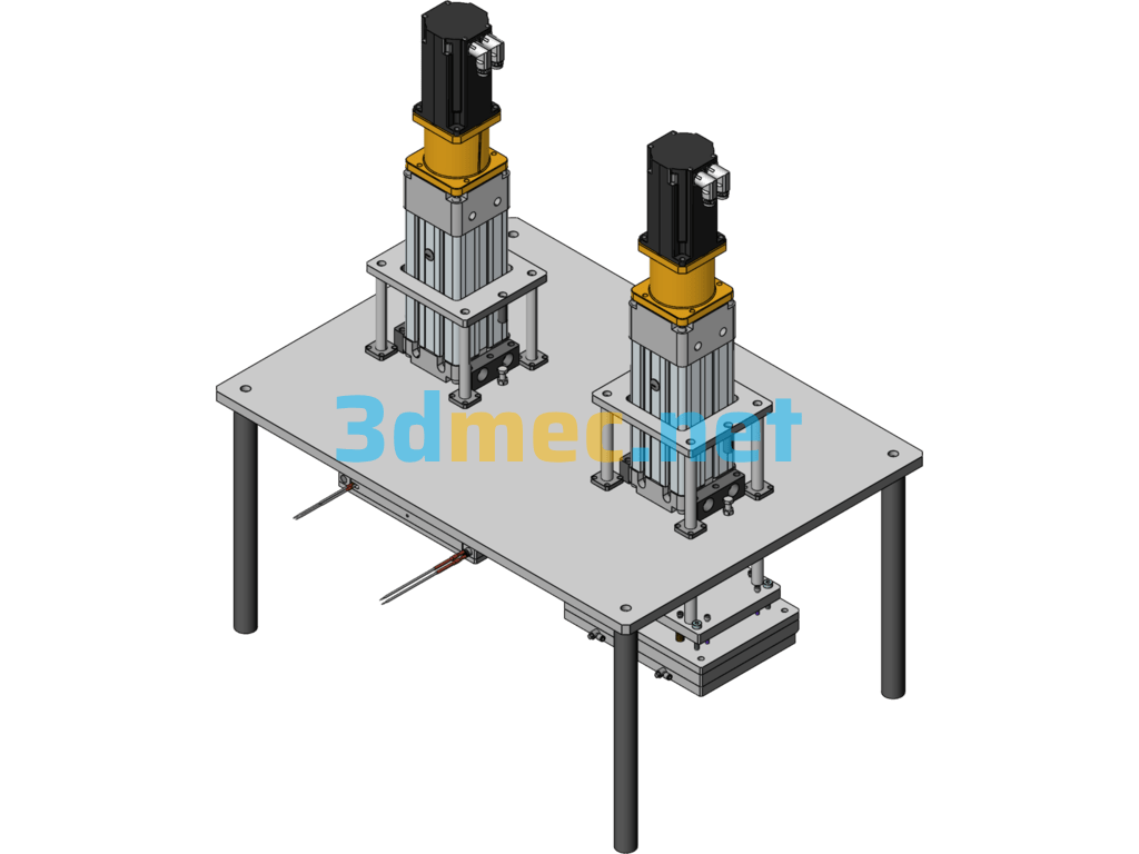 Notebook Heat Pressing Equipment - 3D Model SolidWorks Free Download