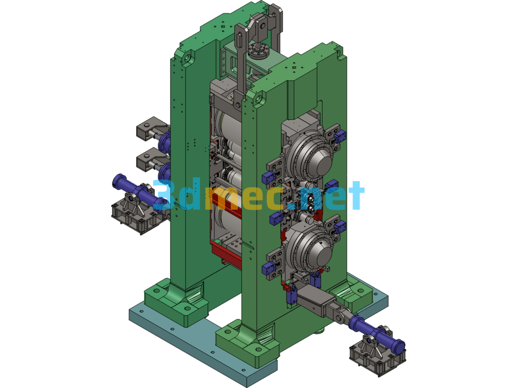 Cold Rolling Mill - 3D Model SolidWorks Free Download