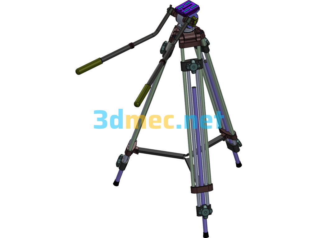 Weifeng Tripod - 3D Model SolidWorks Free Download