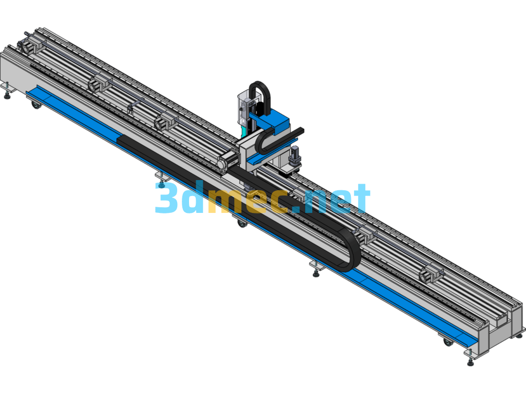 6m Large Gantry Milling Machine - 3D Model SolidWorks Free Download