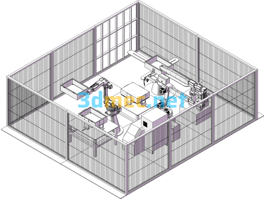 Electric Box Welding Workstation - 3D Model SolidWorks Free Download