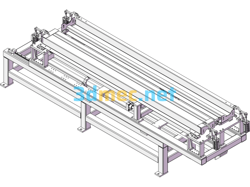 Double-Station Pneumatic Welding Fixture - 3D Model SolidWorks Free Download