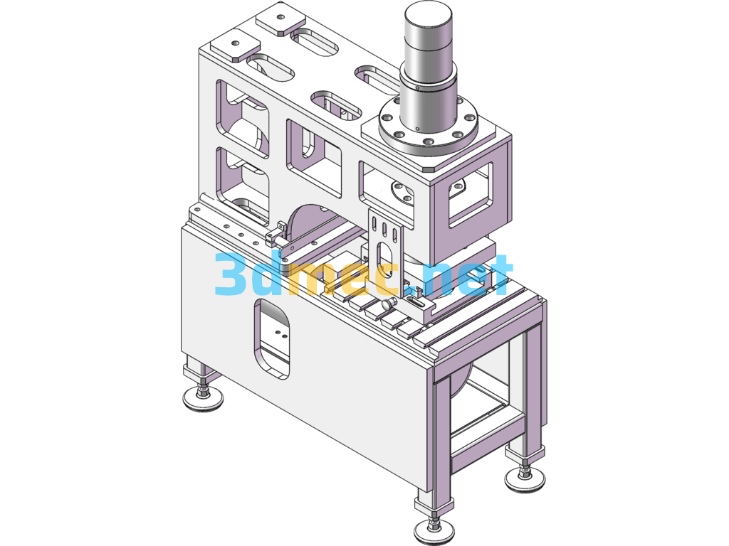 Hydraulic Punch Press - 3D Model SolidWorks Free Download