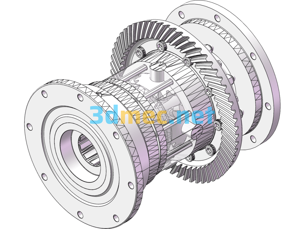 Differential Model - 3D Model SolidWorks Free Download