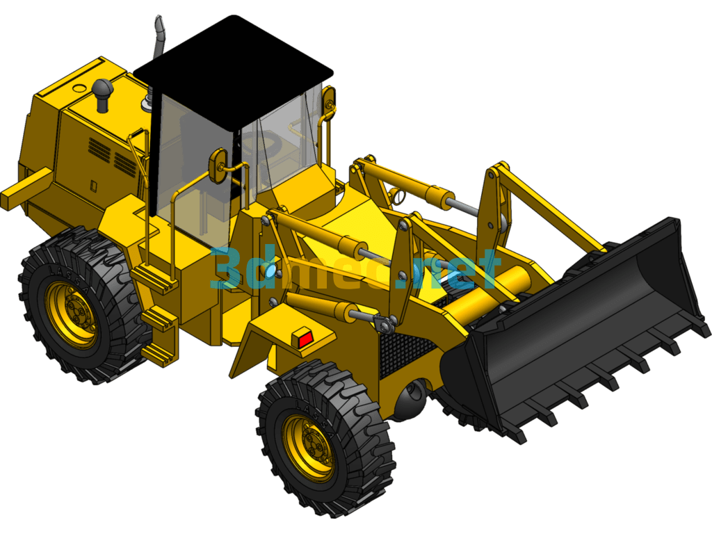 Wheel Loader - 3D Model SolidWorks Free Download