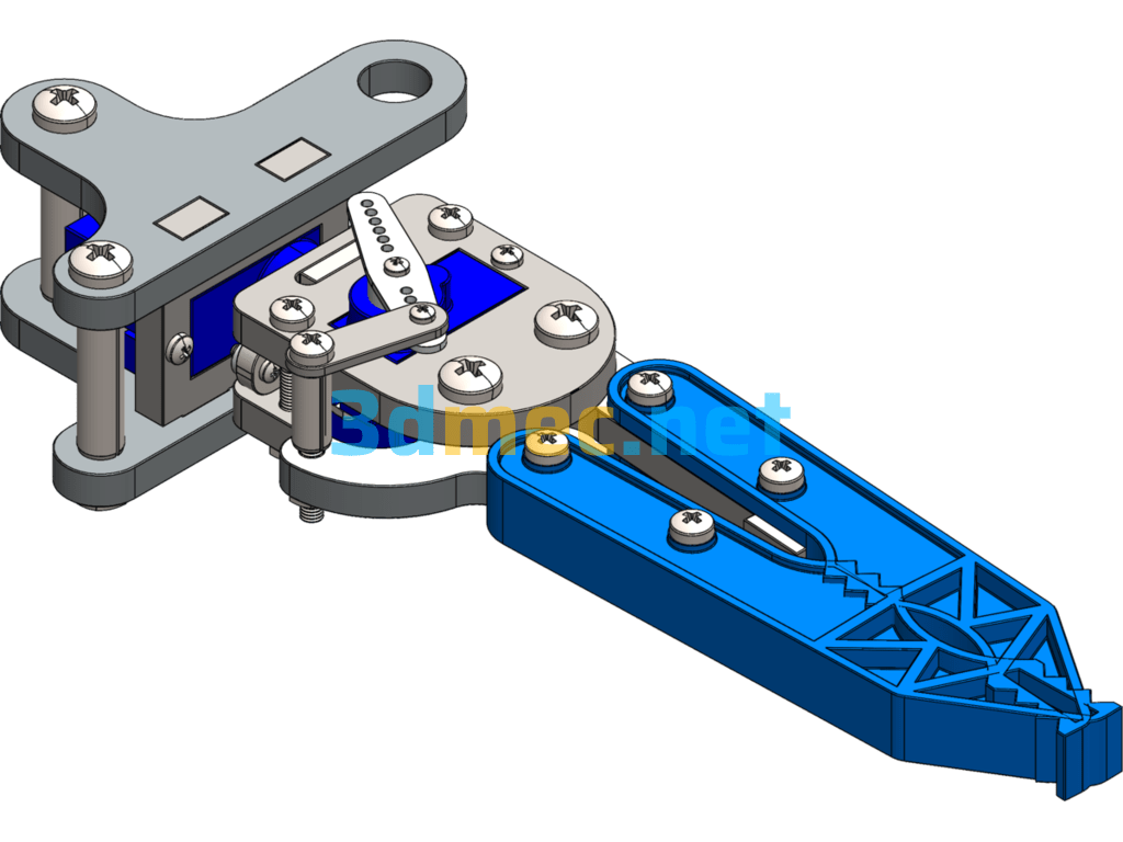 Robot Gripper - 3D Model SolidWorks Free Download