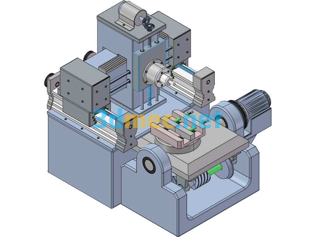 Five-Axis Machining Center - 3D Model SolidWorks Free Download