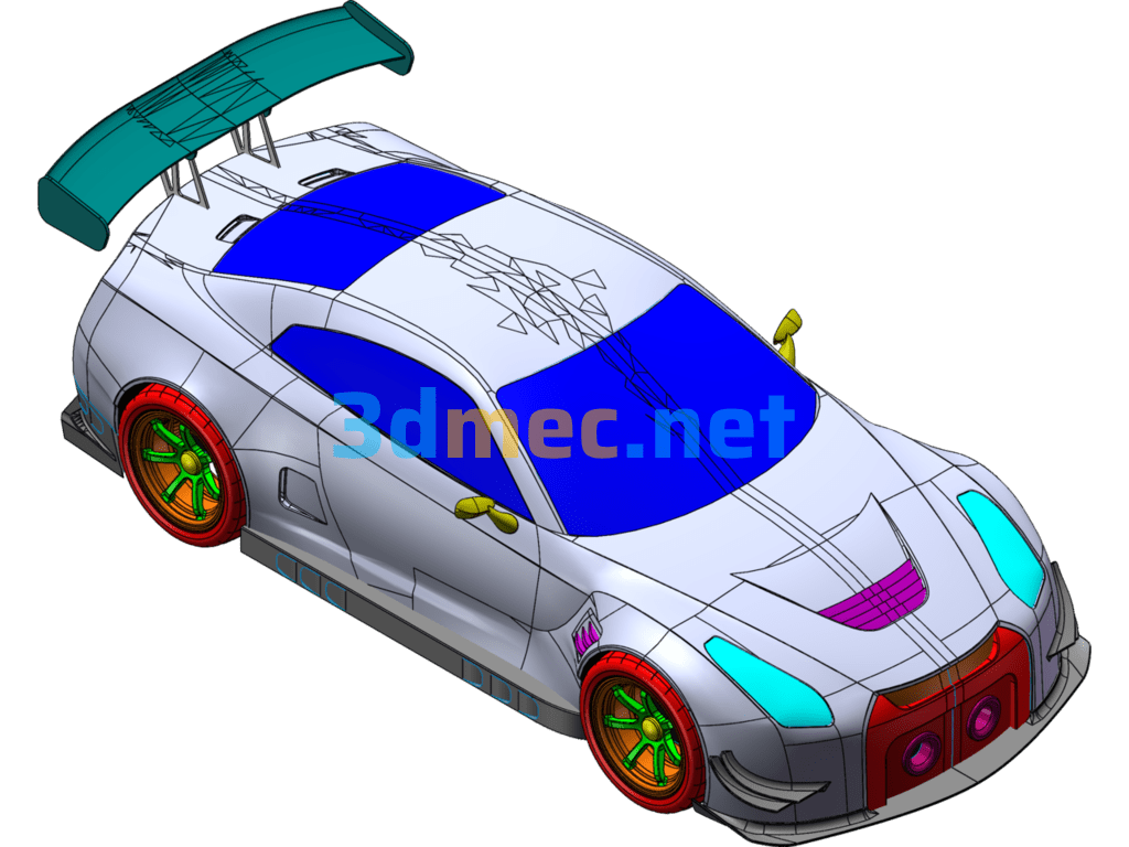 Nissan GTR R35 Sports Car - 3D Model SolidWorks Free Download