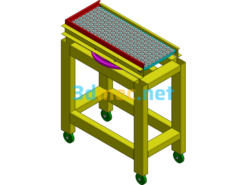 Rotating Pool Table - 3D Model SolidWorks Free Download